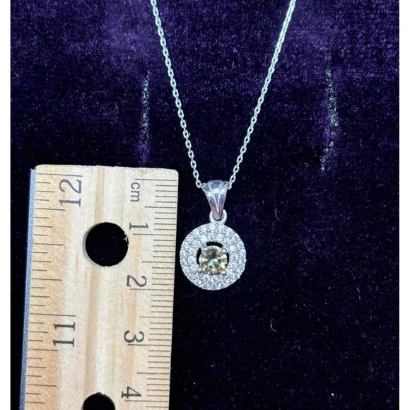 925 Sterling Silver Turkish Zultanite Necklace Wedding Jewelry for Women, NEW - Picture 3 of 7